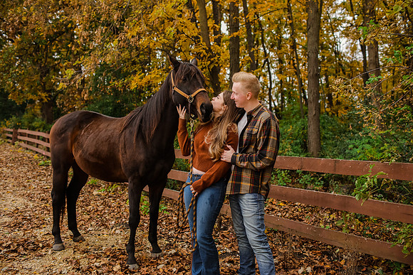 Horse Ranch Farm Engagement Session - Memory Lane Photography - WI Wedding Photographer