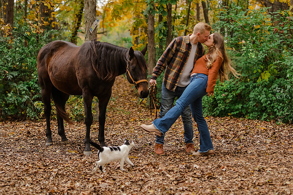 Horse Ranch Farm Engagement Session - Memory Lane Photography - WI Wedding Photographer