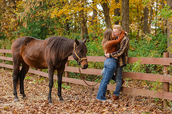 Horse Ranch Farm Engagement Session - Memory Lane Photography - WI Wedding Photographer