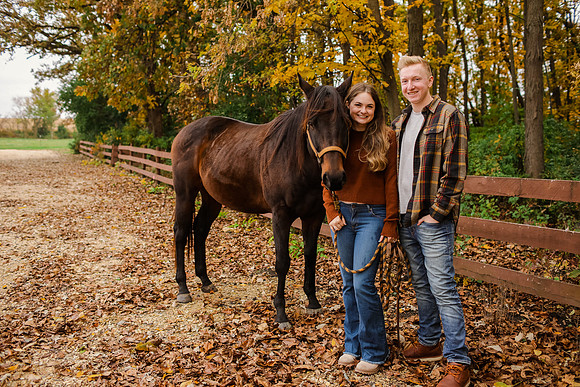 Horse Ranch Farm Engagement Session - Memory Lane Photography - WI Wedding Photographer