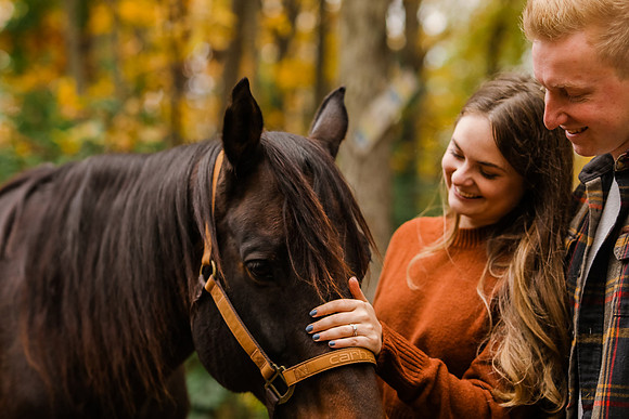 Horse Ranch Farm Engagement Session - Memory Lane Photography - WI Wedding Photographer